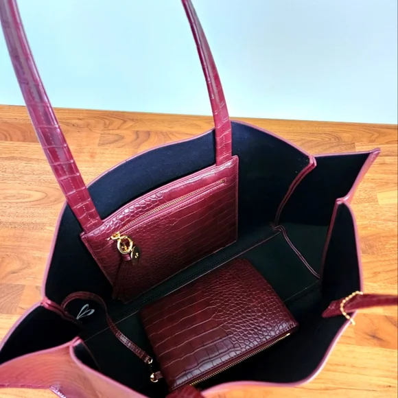 CATCH ALL TOTE CROC EFFECT - Picture 4 of 11